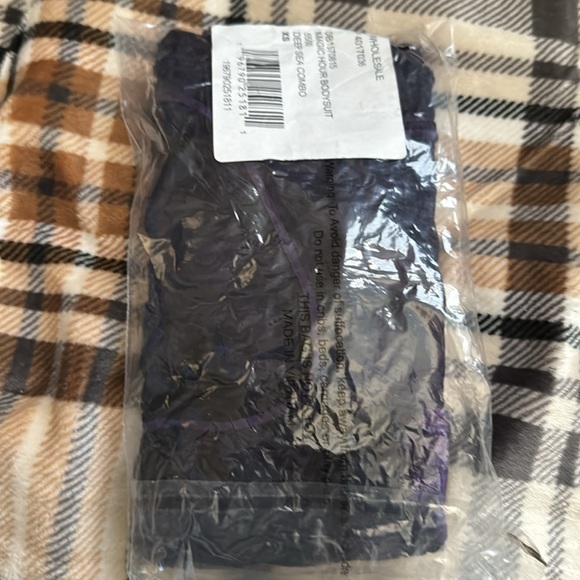 Free People NWT magic hour bodysuit in deep sea combo/ purple in medium. - Picture 8 of 8